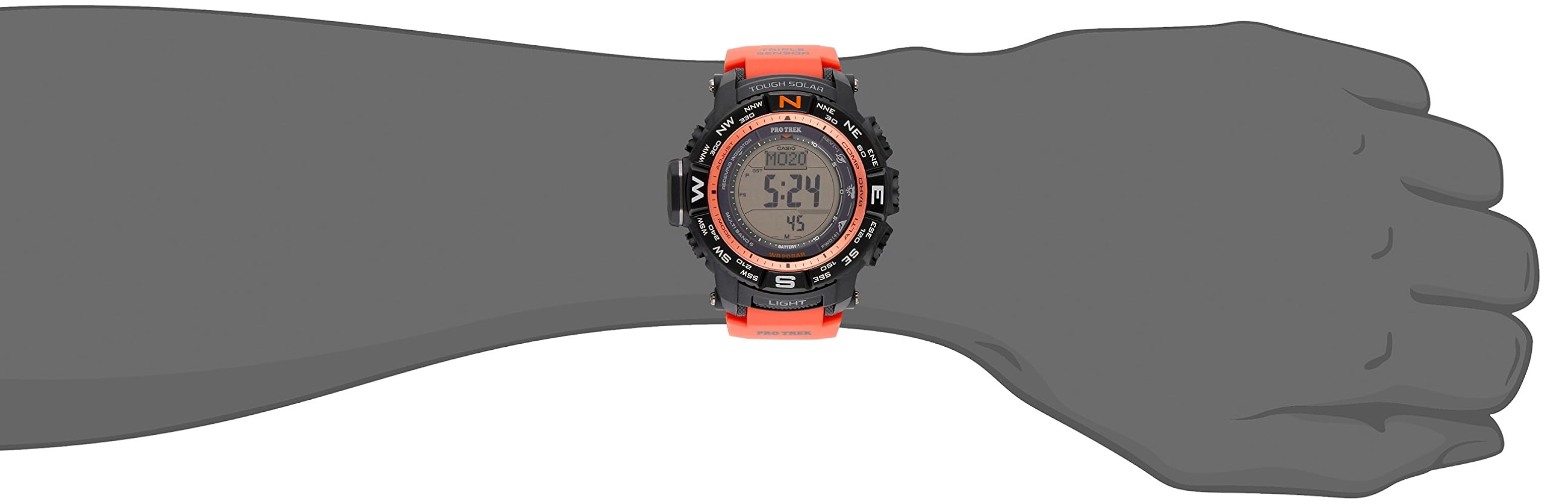 CASIO PRO TREK PRW-3500Yオレンジ Casio Protrek Digital Atomic Tough Solar Triple Sensor PRW